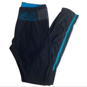 Kyodan Athletic Size Small Black & Blue Leggings